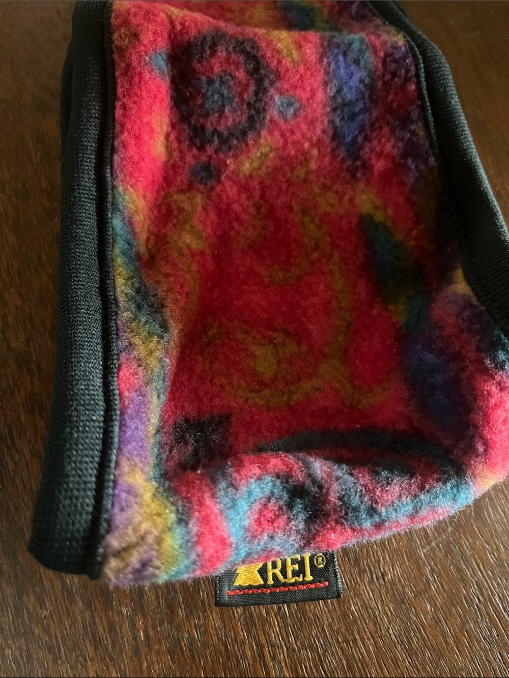 RARE Vintage 90s  REI Fleece Headband Retro Geometric